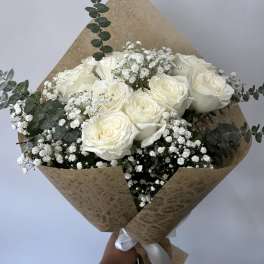 White Roses Bouquet