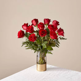 Lovebirds Red Rose Bouquet