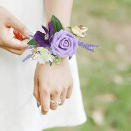 bold purple Color Boutonnière (Modern & Stylish