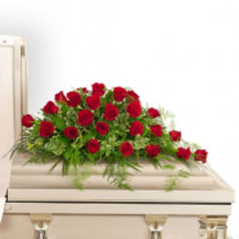 Standard Red Rose Casket Spray