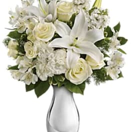 Teleflora's Shimmering White Bouquet