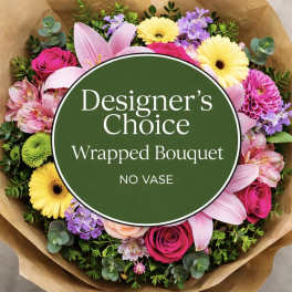 Designers Choice Wrapped Bouquet