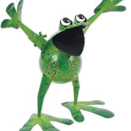 Speedy Frog Garden Sculpture