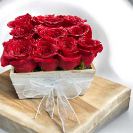 12 Rustic Rose Box