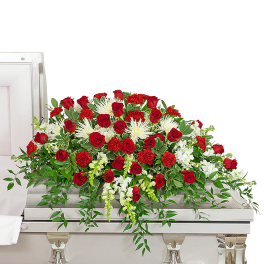 Serene Sanctuary Casket Spray