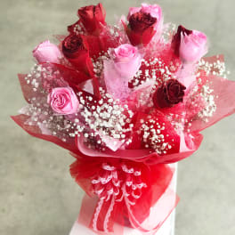 Hong Kong Style Roses - Red & Pink