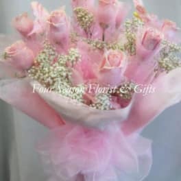 Hong Kong Style Roses - Light Pink