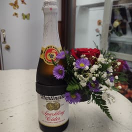 Sparkling Cider & Flowers