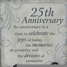 25th Anniversary Ceramic Easel