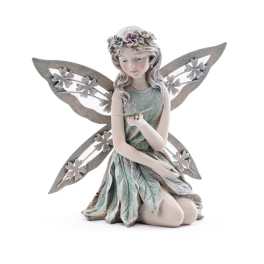 Kneeling Fairy with Dragonfly Figure