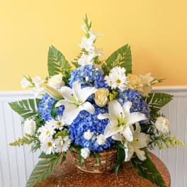 Sacred Garden Basket Arrangement