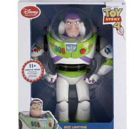 Buzz Lightyear action figure in a Toy Story 4 box