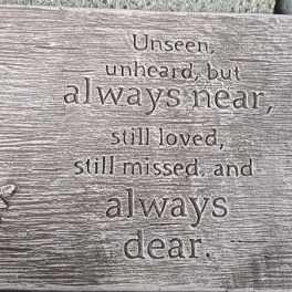 Garden Bench “ Unseen, Unheard”