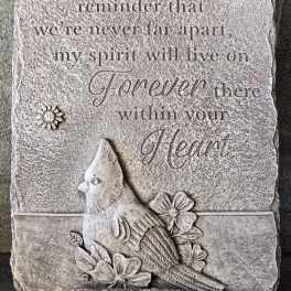 Garden stone “A Gentle Reminder”