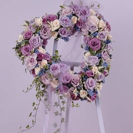 LAVENDER ROSE HEART