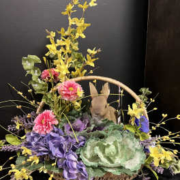 Bunny Silk Basket