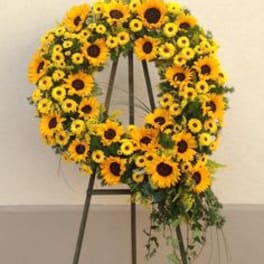 Golden Remembrance Wreath