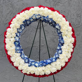 Red, White and Blue Wreath