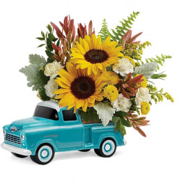 Teleflora's Chevy Pickup Bouquet