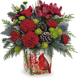 Teleflora's Ode To The Cardinal Bouquet