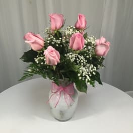Dozen Pink Roses