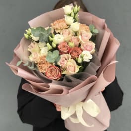 Pink and Peachy bouquet