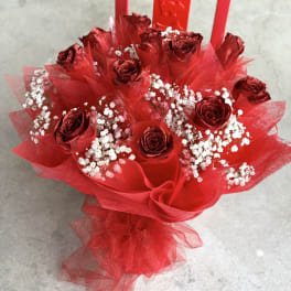Hong Kong Style Roses - ALL Red