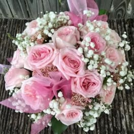 Pink Roses Prom Bouquet