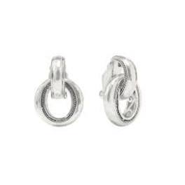 Cannes Doorknocker Earring Silver