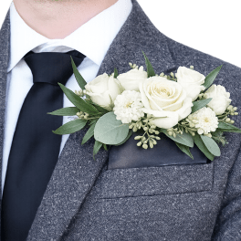 Pocket Square Boutonniere