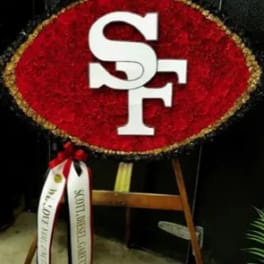 49ers Funeral Stand