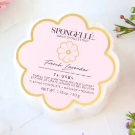 French Lavender Daisy Spongette Soap Sponge