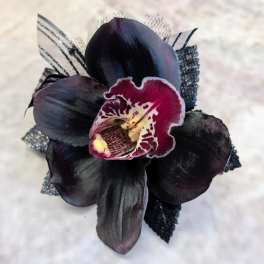 Noir Orchid Boutonniere