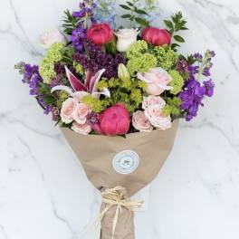 Spring Favorites Wrapped Bouquet