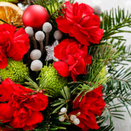 Christmas Limited Edition Designer's choice by Westford Florist Art by Veny