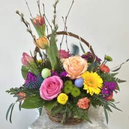 Easter Blooms Basket by Westford Florist Art by Veny