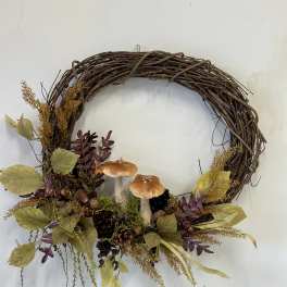 Fall Harvest Silk Wreath b Westford Florist Art By Veny