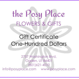 Gift certificate from The Posy Place Flowers & Gifts