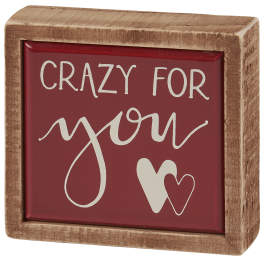 Box Sign Crazy for you