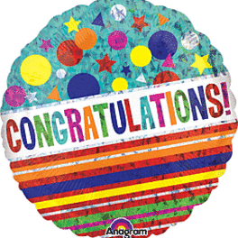 Mylar Congratulations balloon