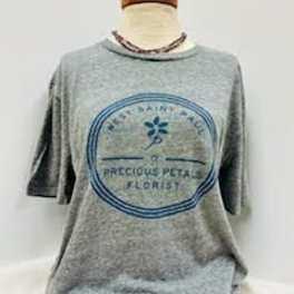 A Precious Petals Tee Gray