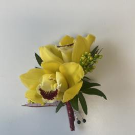 Yellow Prom Boutonniere