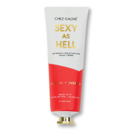 Tube of hand cream with red and white packaging
