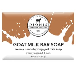 Dionis Goat Milk Bar Soap, Creamy Coconut & Oats