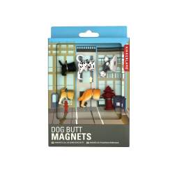 Packaged dog butt magnets with assorted dog rear figures