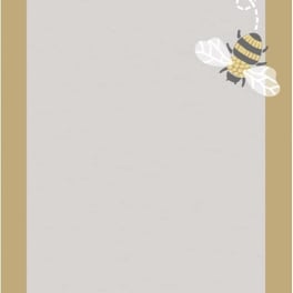 Bee-themed notepad with a blank center and the word "beelieve" at top