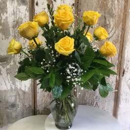1 Dozen Yellow Roses