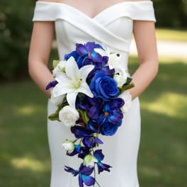 silk bridal bouquet