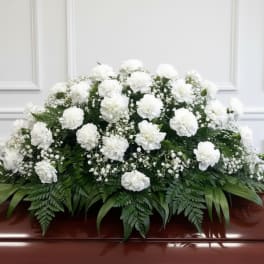 Casket Spray Section 1 Carnations