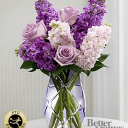 The FTD® Sweet Devotion™ Bouquet by Better Homes and Gardens® -CUT GLASS VASE INCLUDED